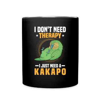 Just need kakapo flightless parrot - Full Colour Mug - black - Front