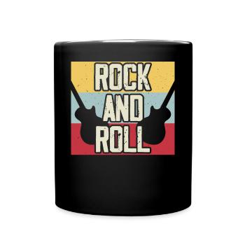 Rock And Roll - Full Colour Mug - black - Front