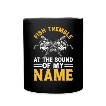 Anglers Fishing Fishing - Full Colour Mug - black - Front