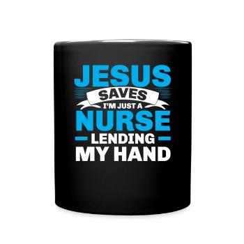Infirmière chrétienne RN Infirmière autorisée Christianisme - Mug uni - noir - Devant