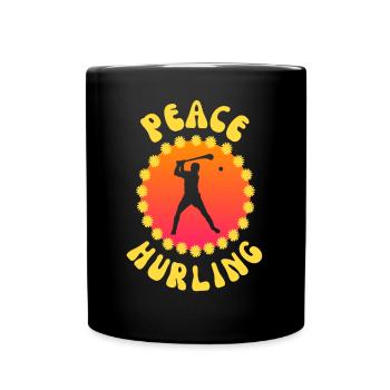 Hippie Hurling Player 70's - Mug uni - noir - Devant
