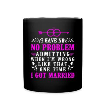 Happy Divorce Party I Have No - Full Colour Mug - black - Front