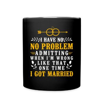 Happy Divorce Party I Have No - Full Colour Mug - black - Front