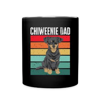 Chiweenie Chien - Mug uni - noir - Devant