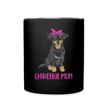 Chiweenie Chien - Mug uni - noir - Devant