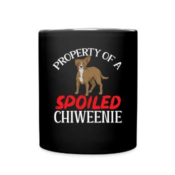 Chiweenie Chien - Mug uni - noir - Devant