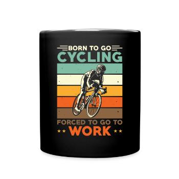 Fahrradfahrer Geschenk Rennrad Radfahrer Sport - Tasse einfarbig - Schwarz - Vorne