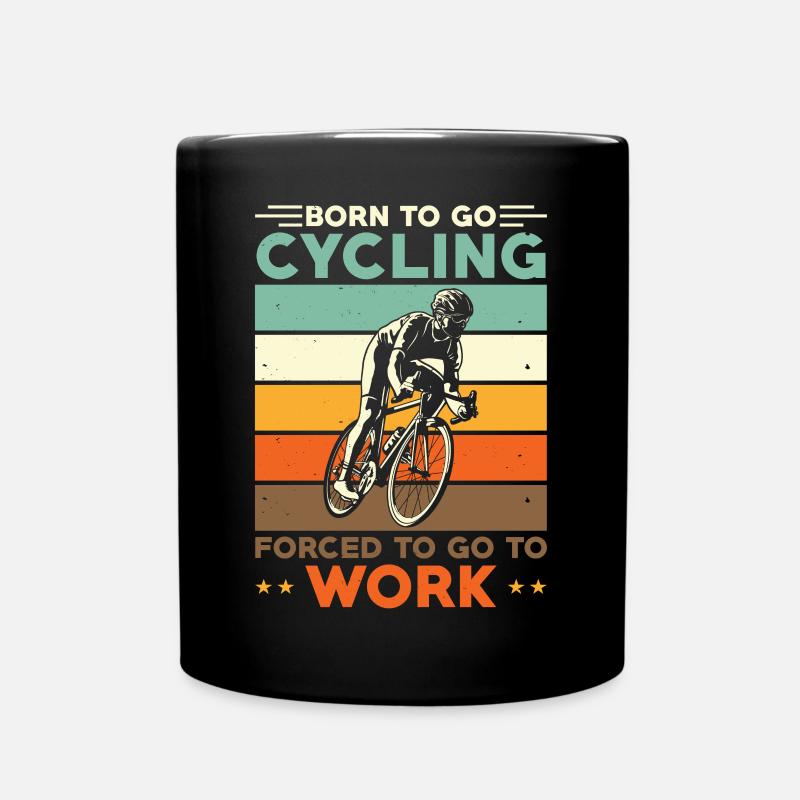 Fahrradfahrer Geschenk Rennrad Radfahrer Sport - Tasse einfarbig - Schwarz