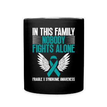 In this family, no one fights alone against the - Full Colour Mug - black - Front