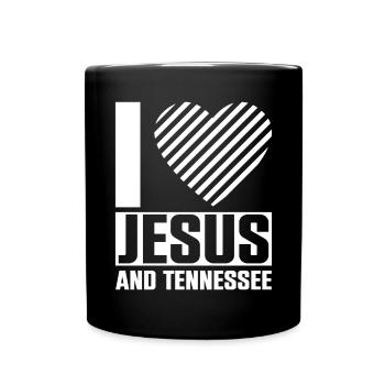 J’aime Jésus et la religion de la foi du Tennessee - Mug uni - noir - Devant