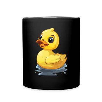Yellow rubber duck rubber duck - Full Colour Mug - black - Front
