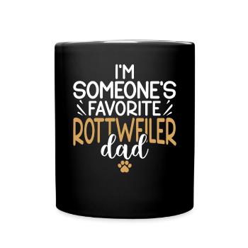 Rottweiler Gifts - Tasse einfarbig - Schwarz - Vorne