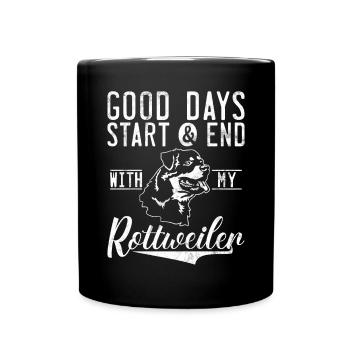 Rottweiler Gifts - Full Colour Mug - black - Front