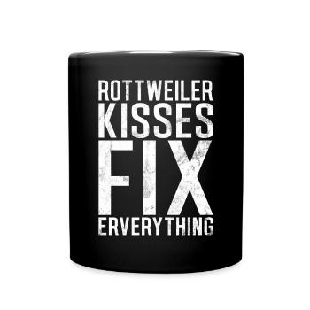 Rottweiler Gifts - Tasse einfarbig - Schwarz - Vorne