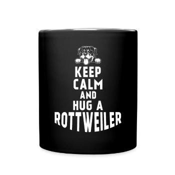 Rottweiler Gifts - Tasse einfarbig - Schwarz - Vorne