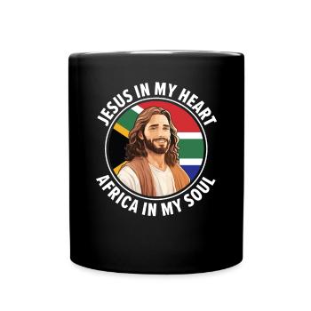 Christianisme afro-américain afro-américain Noir - Mug uni - noir - Devant