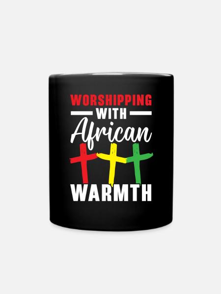 Afrochrist Afroamerikanisches Schwarzes Christentum - Tasse einfarbig - Schwarz