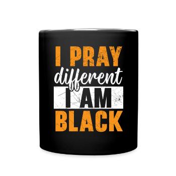Christianisme afro-américain afro-américain Noir - Mug uni - noir - Devant