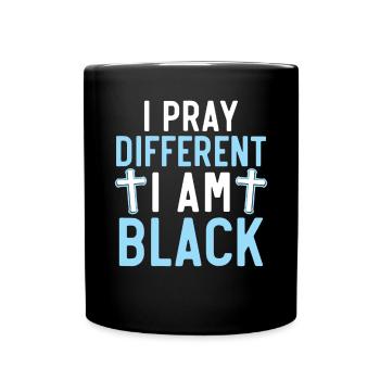 Christianisme afro-américain afro-américain Noir - Mug uni - noir - Devant