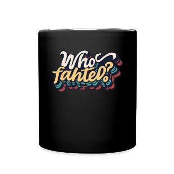 Who Fahted Funny Boston Joke - Full Colour Mug - black - Front
