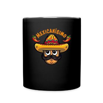 Mexique vacances à la plage au bord de la mer design beach motif - Mug uni - noir - Devant