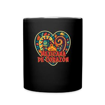 Mexico beach holiday by the sea design beach motif - Full Colour Mug - black - Front
