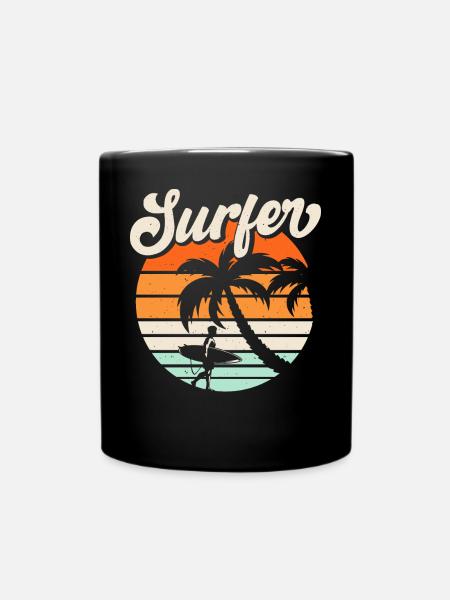 Surfeur - Mug uni - noir
