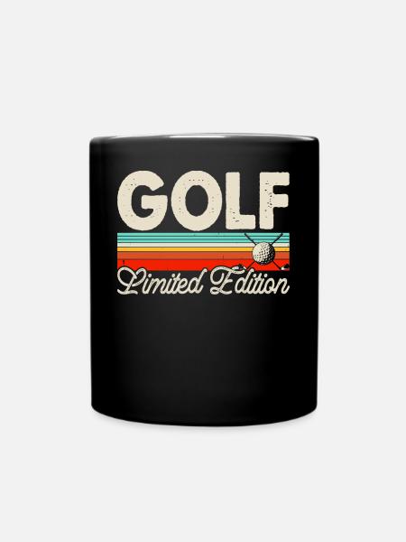 Golf Golfer - Tasse einfarbig - Schwarz