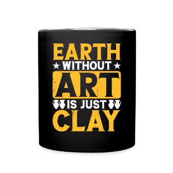 Kunst - Tasse einfarbig - Schwarz - Vorne