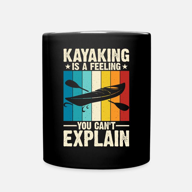 Kajak Kajakfahrer Kajaker - Tasse einfarbig - Schwarz