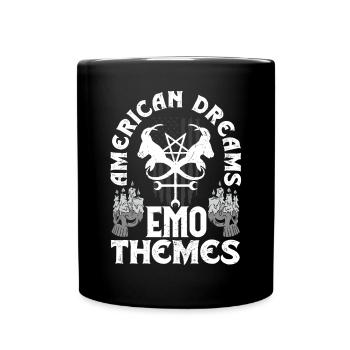 Emoticon Emo American Dreams Emo Themes Emocore - Tasse einfarbig - Schwarz - Vorne