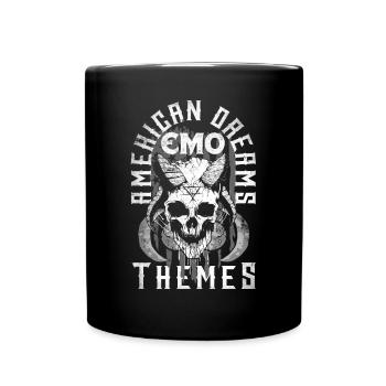 Emoticon Emo American Dreams Emo Themes Emocore - Tasse einfarbig - Schwarz - Vorne