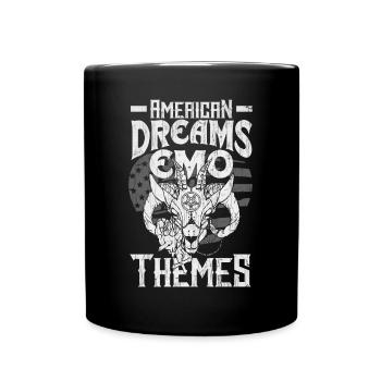 Emoticon Emo American Dreams Emo Themes Emocore - Tasse einfarbig - Schwarz - Vorne
