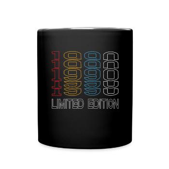 Limited Edition 1990 Geburtstag 1990 Vintage Retro - Tasse einfarbig - Schwarz - Vorne