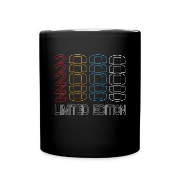 Limited Edition 2000 Birthday 2000 Vintage Retro - Full Colour Mug - black - Front