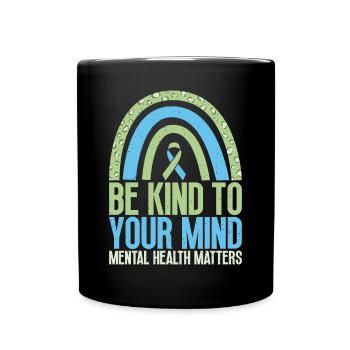 - Be Friendly Dyscalculia Awareness - Full Colour Mug - black - Front