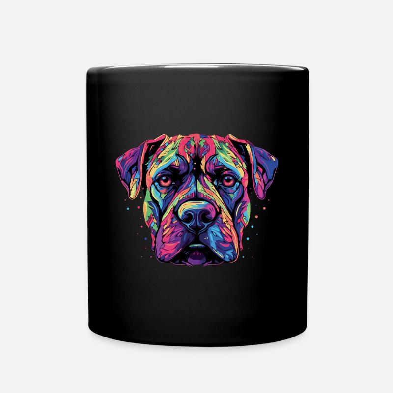 Presa Canario Cane Corso Dogo Canario - Tasse einfarbig - Schwarz