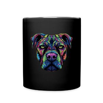 Presa Canario Cane Corso Dogo Canario - Tasse einfarbig - Schwarz - Vorne