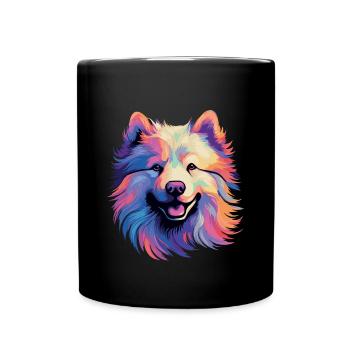 Samoyed Sled Dog Samoyeds - Full Colour Mug - black - Front