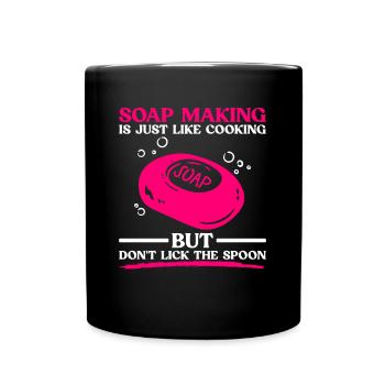 soap soap making soap maker soap boiler - Full Colour Mug - black - Front