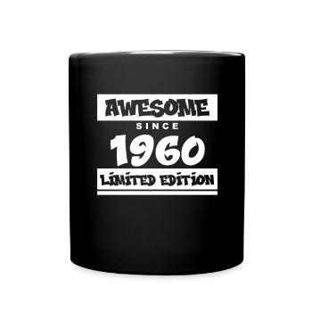 1960 - Jahrgang 1960 - Fantastisch seit 1960 - Tasse einfarbig - Schwarz - Vorne