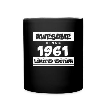 1961 - Born 1961 - Fantastic since 1961 - Full Colour Mug - black - Front