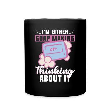 soap soap making soap maker soap boiler - Full Colour Mug - black - Front