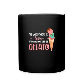Ice Cream Ice Cream Ice Cream Summer Gift - Full Colour Mug - black - Front