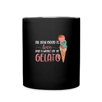 Glace - Mug uni - noir - Devant