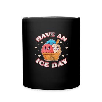 Glace - Mug uni - noir - Devant