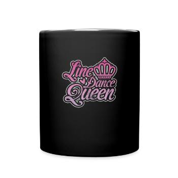 Danse en ligne - Mug uni - noir - Devant