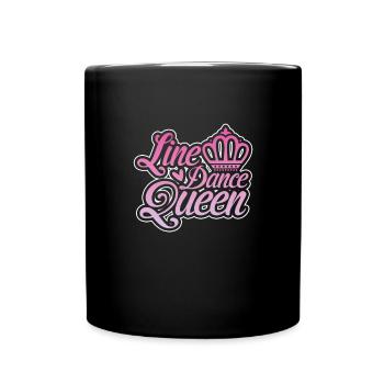 Linedance Country Line Dancer Linedancing Geschenk - Tasse einfarbig - Schwarz - Vorne