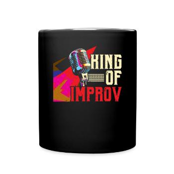 Stand Up Comedian Comedy Performer Jokes Funny - Full Colour Mug - black - Front