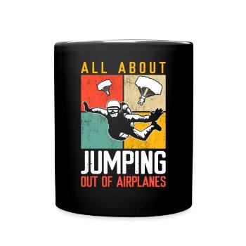 Parachutist - Full Colour Mug - black - Front